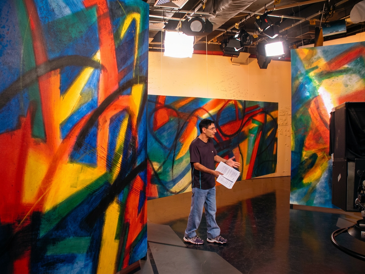 ambientação do cenário do programa da TV Cultura — ,